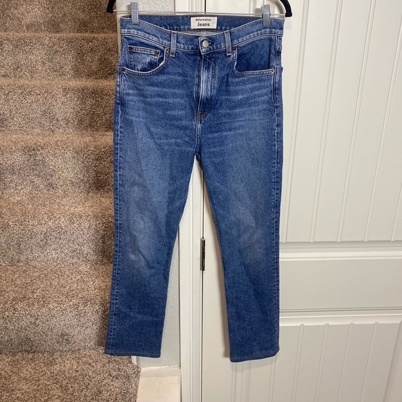 Reformation Jeans Liza Ultra High Rise Straight cropped Jeans - Picture 6 of 11
